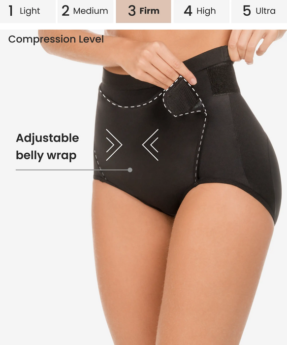Adjustable Tummy Control Ultra Flex Compressive Panty - Style 610