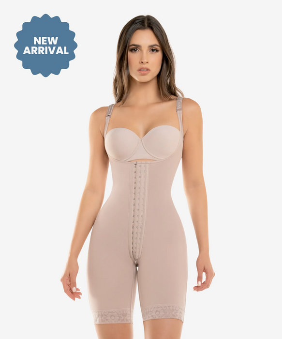 Hook closure bodysuit with zip crotch - Style 463