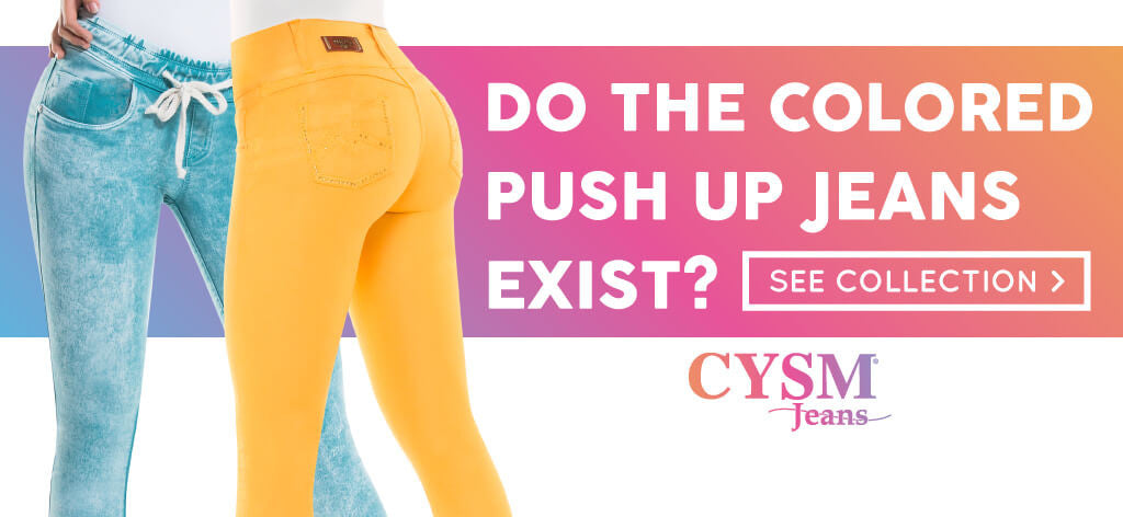 Do the colored push up jeans exist? by CYSM