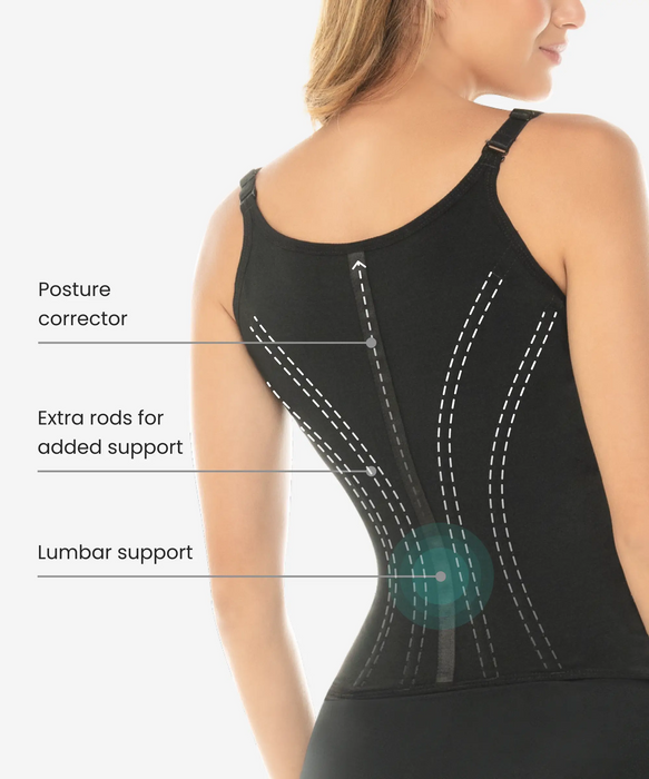 Vest with V shape & zipper Style 1328 — CYSM Shapers