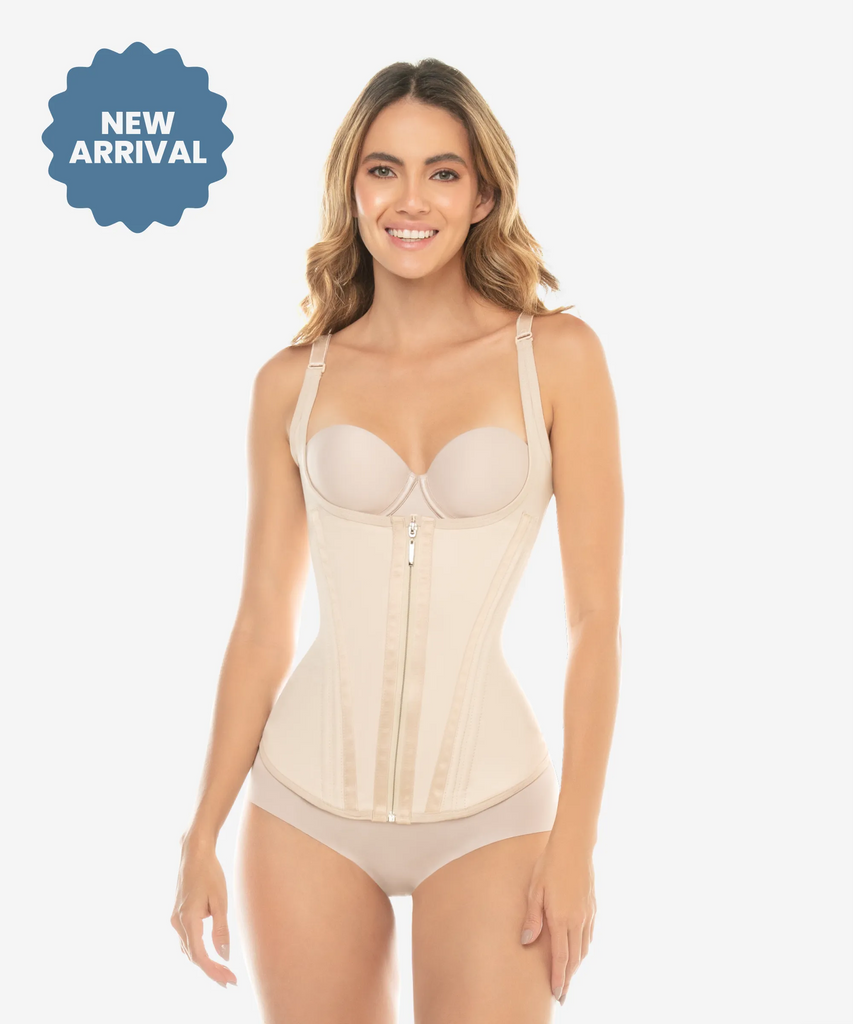 Hook closure bodysuit with zip crotch - Style 463 — CYSM Shapers
