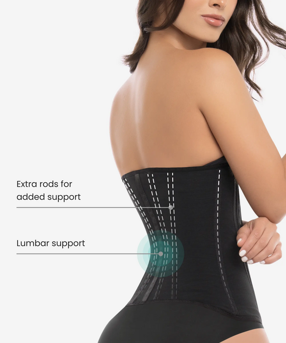 Waist trainer with rods on the side sale