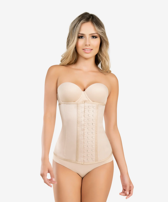 Capri style girdle with high waist and high compression