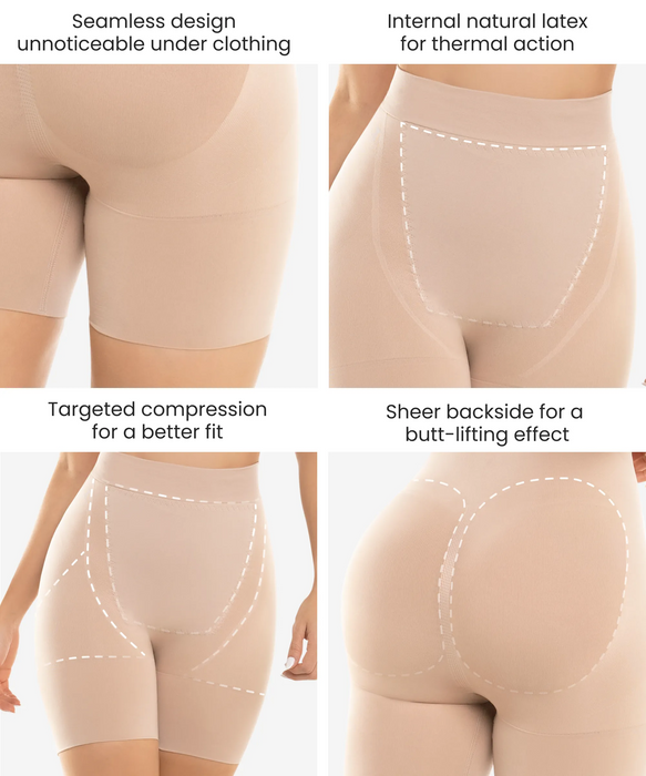 Nude Seamless Shorts 4-Pack in style 1504