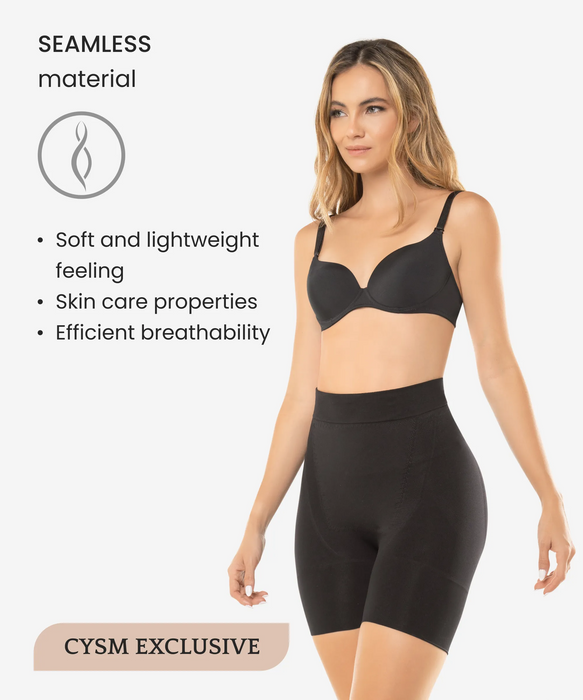 Black Seamless Shorts 4-Pack in style 1504