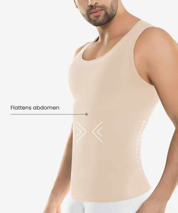  Shaxea Men's Seamless Compression Shirts, Body Slimmer