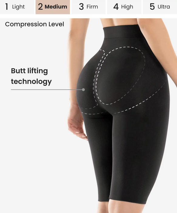  Just Us Store CYSM Ultra Compression Back Support Latex Capri  Size Bodyshaper (2XS, Black) : Clothing, Shoes & Jewelry