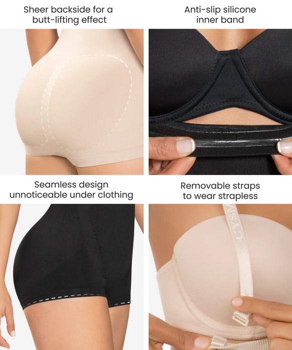 Seamless underbust body shaper in boyshort - Style 1580