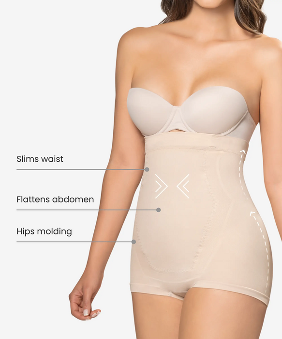 Seamless underbust body shaper in boyshort - Style 1580