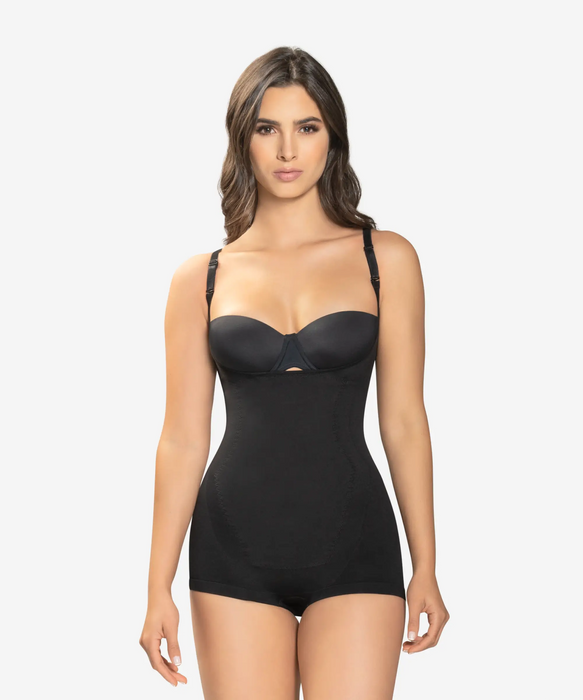 Firm Compression Boyshort Body Shaper with Butt Lifter (Front Hook-And-Eye  Closure)