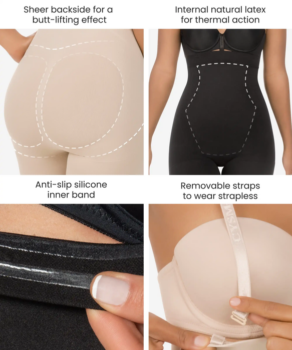 Seamless Strapless Body Shaper - With Thermal Action - Shop Online