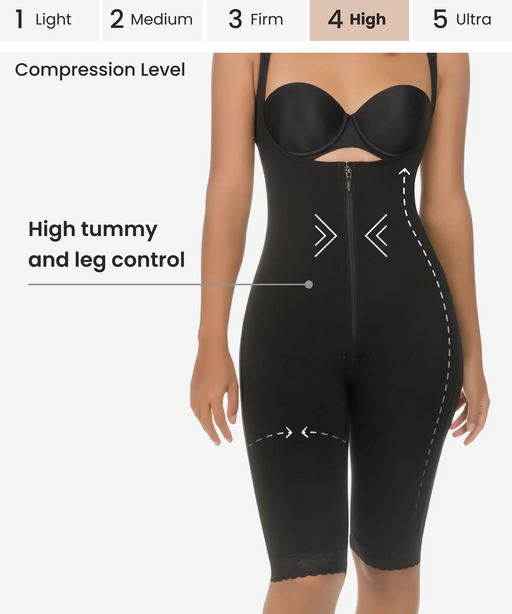 Siluet Lipo Compression Garment Post Surgery Shapewear with sleeves -  ShopperBoard