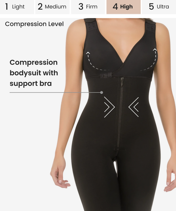 Braless compression bodysuit - Style 435
