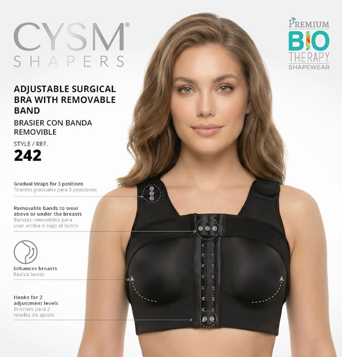 Post-Surgical Bra Style 242 — Dual-Purpose Stabilizer Band, Posture Corrector & Custom Fit