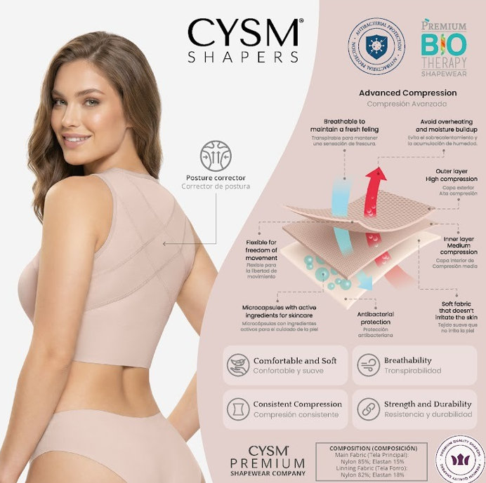 Post-Surgical Bra Style 242 — Dual-Purpose Stabilizer Band, Posture Corrector & Custom Fit