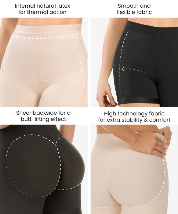 Short Power Net Girdle with Removable Straps - Smooth and Slim Your Body