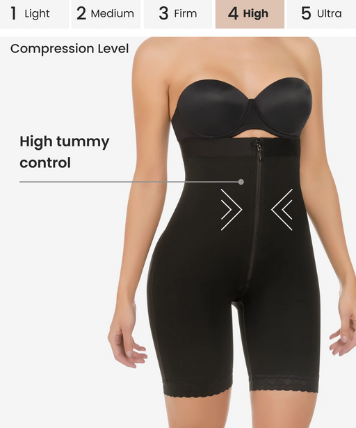 Unique Bargains Women Shapewear Tummy Control Full Bust Bodysuit Butt  Lifter Thigh Traceless Slimmer Black Size M