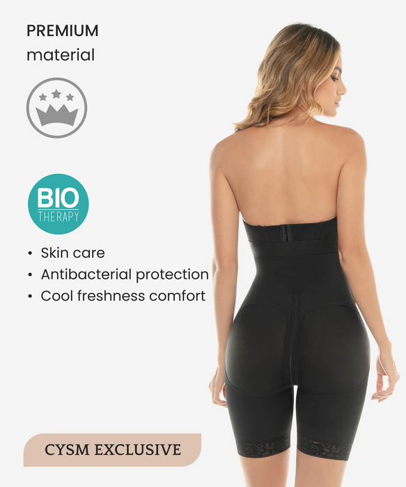 Strapless Compression Bodysuit With Zip Crotch - Style 260