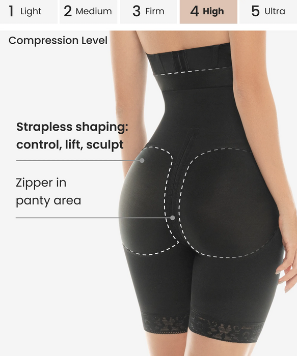Womens A Comfy Shaping Jumpsuit Flatten Abdomen Waist And Hips Zip