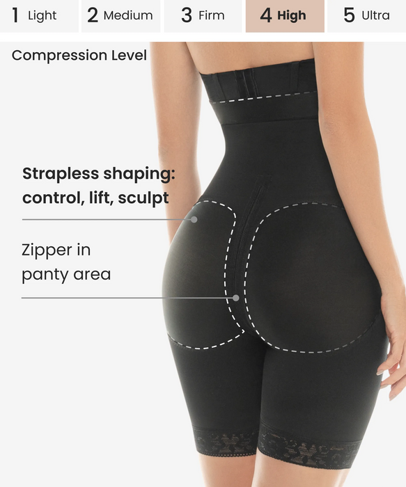 Strapless Compression Bodysuit With Zip Crotch - Style 260 — CYSM Strapless Compression Bodysuit With Zip Crotch - Style 260 — CYSM
