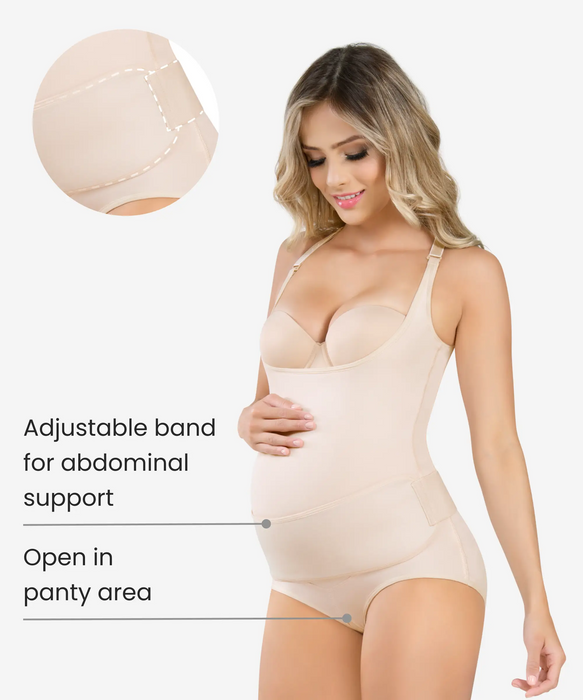 Pregnancy Support Body Girdle to the Knee (10040) - Catherines Fashion