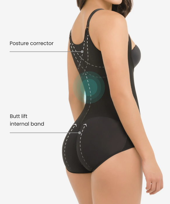 Seamless Adjustable Strap Tummy Control Butt Lift Shapewear Bodysuit