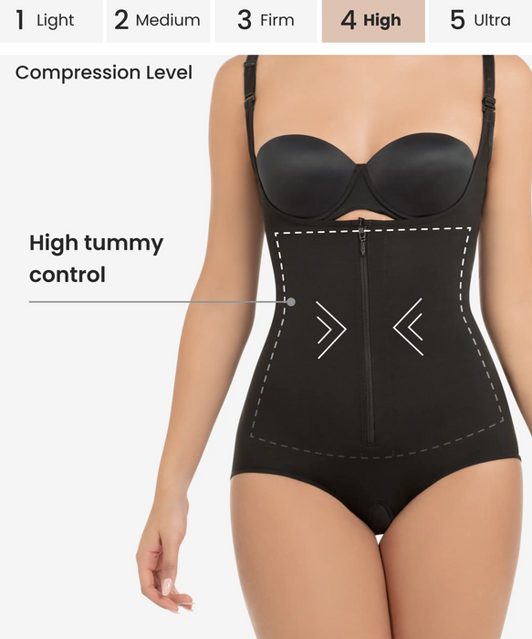 Strappy sleeve perfect underwear body shaper with tummy control and butt  lifter