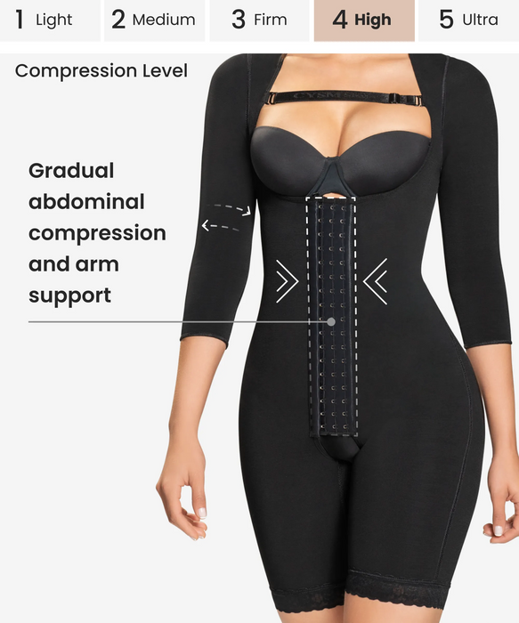 Arm shaping gradual compression bodysuit - Style 294 — CYSM Shapers