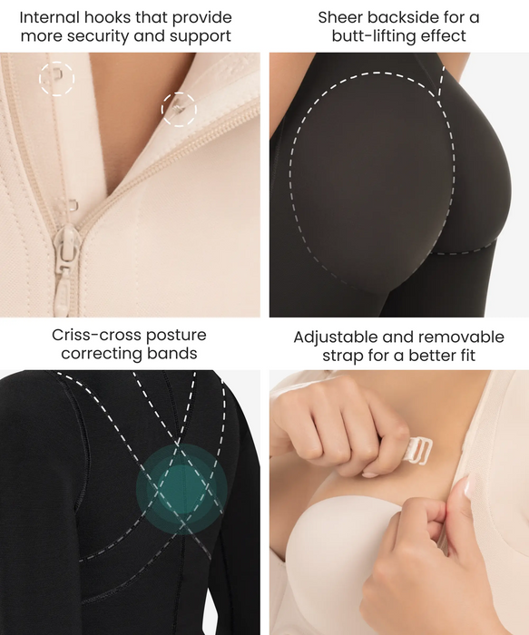 Final Sale Clearance Cysm Thermal Body Shaper with Wide - ShopperBoard