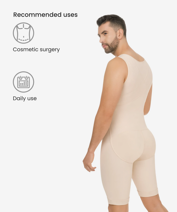 Men's Shapewear Bodysuit Full Body Shaper Tummy Control Compression Sauna  Suit Fitness Compression Underwork