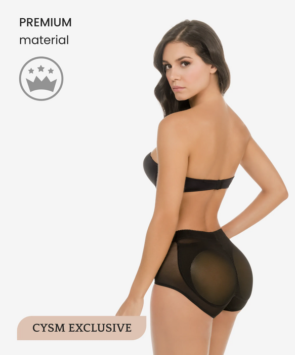 Women Tummy Control Waist Trainer Panty Enhancer Booster Booty Lifter Shapewear  with Butt Pads - China Bodysuit Shapewear and Bodysuit Shapers price
