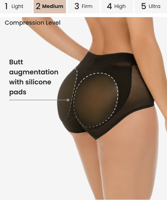Detail of the silicone padding used for butt enhancement in the padded panty