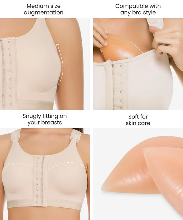 Silicone breast enhancer pads (Half Moon) - Style 3001