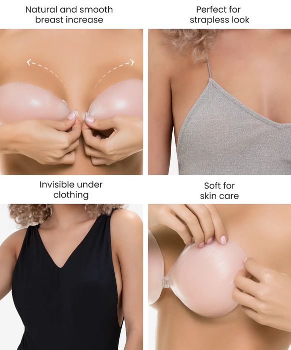 Silicone Breast Enhancer Pads (Half Moon) - Boost Your Bust! Shop
