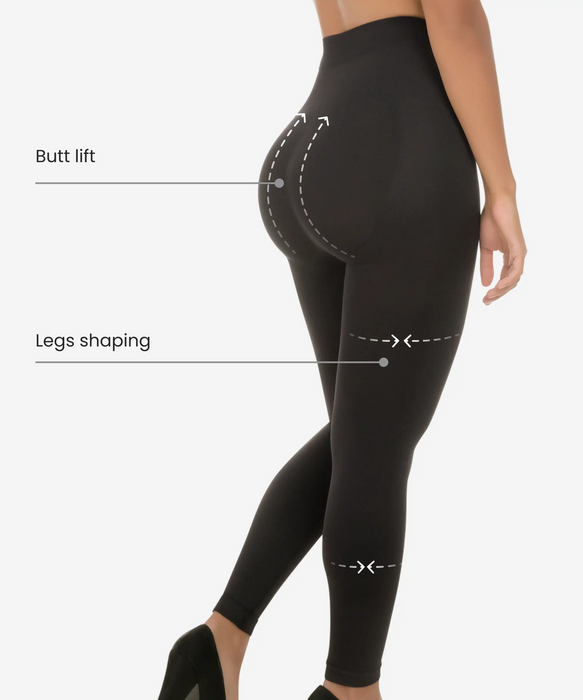 Lolmot Shapewear for Women Tummy Control High-Waist Belly-Fitting  Butt-Lifting Pants,Strong Waist Shaping Pants for Women