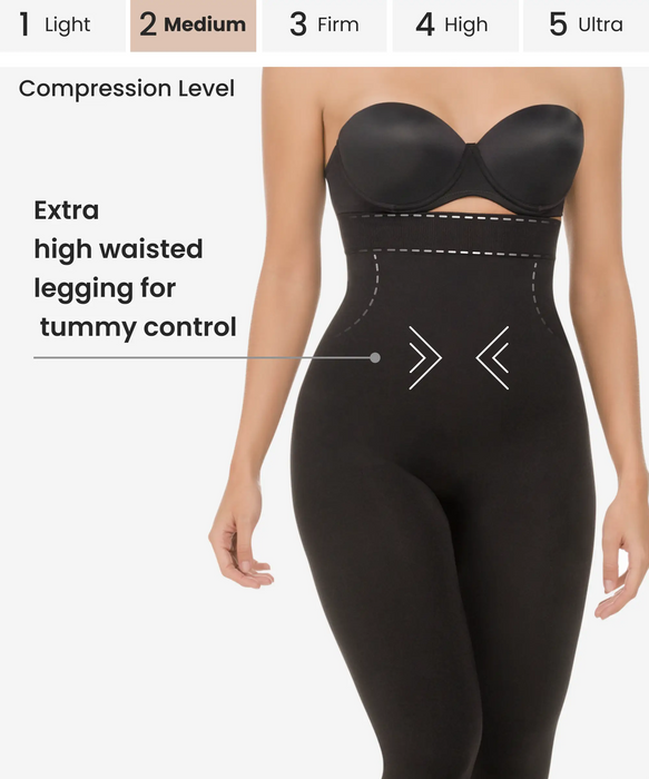 Strapless Underbust Ultra Slimming Leggings Bodysuit - Shop CYSM