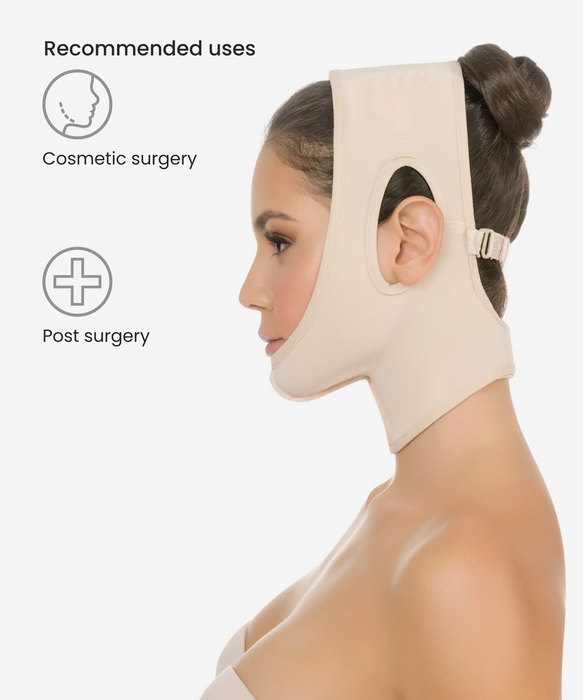 Post surgery compression face wrap - Style 356