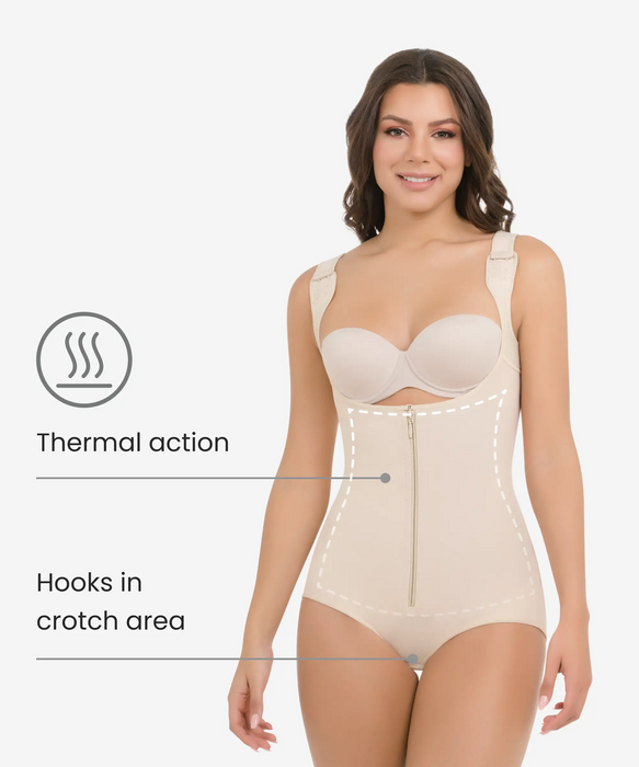 Seamless Full Compression Body Shaper Fajas Colombianas Thermal