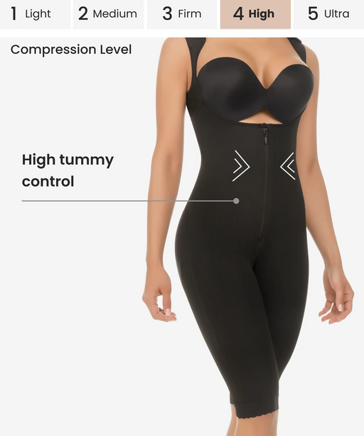 High Compression Shapewear Bodysuit Full Body Shaper Tummy Control Garment  Slim