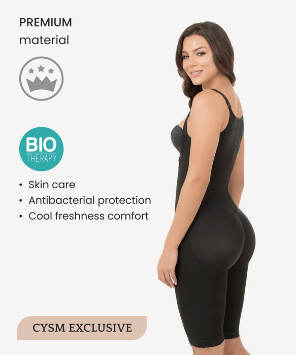 Premium Colombian Shapewear-Full Body Shaper Open-Bust Capri-Shapewear  Slimming For Women