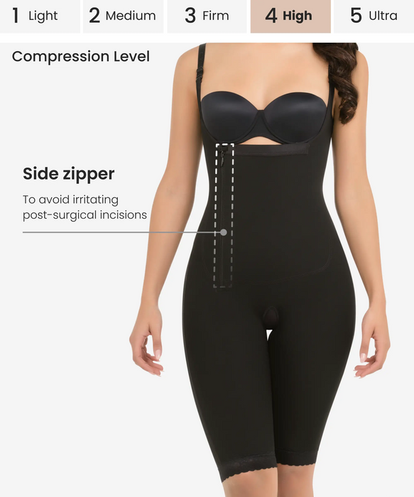 Buy Womens Side Zipper Tummy Control Body Shaper Butt Lifter Shapewear High  Waisted Shorts Online in India 