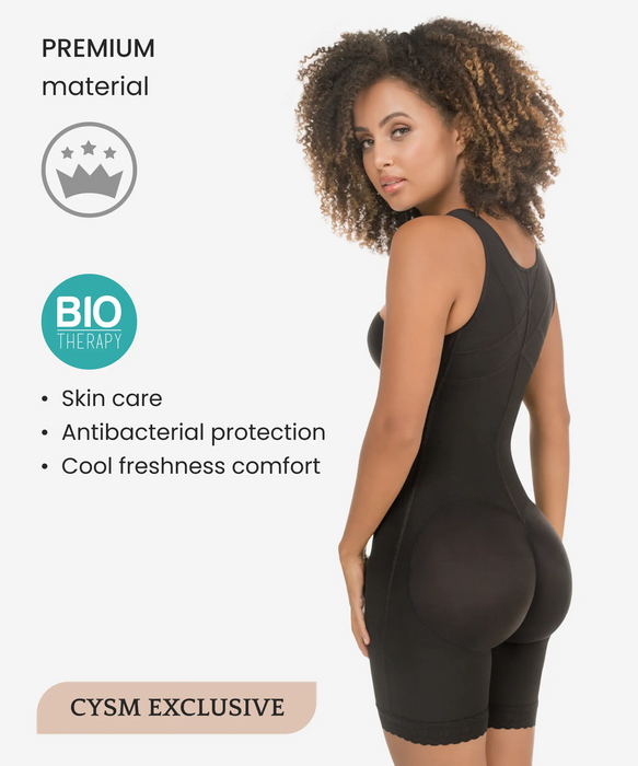High Compression Bodysuit With Zip Crotch