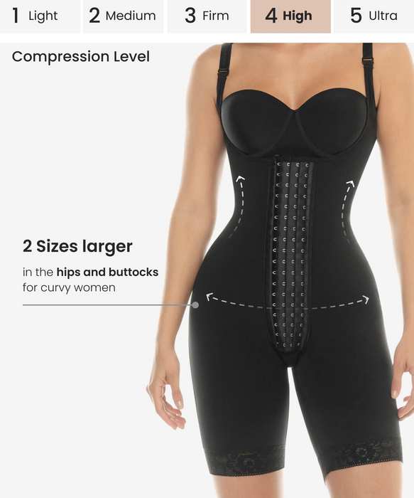 Gradual compression curvy body shaper - 459 style