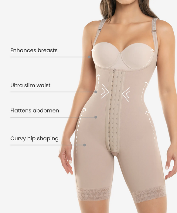 Firm control bodysuit with butt-lift - Style 471