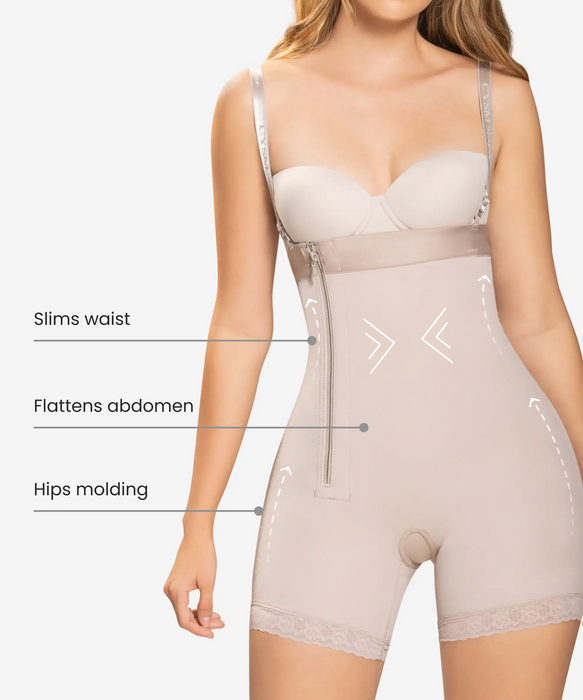 Siluet Thong Strapless Shapewear with Latex –