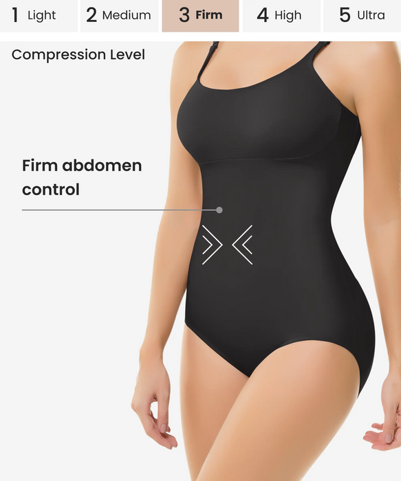 InstantFigure Womens Compression Shapewear Front Wrap One Piece