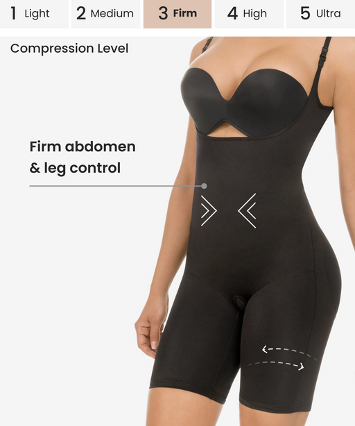 Fajas Colombianas CYSM Ultra Flex Posture Corrector Full Body Shaper  Slimming Bodysuit Ref 617 (Black, M) : : Clothing, Shoes &  Accessories