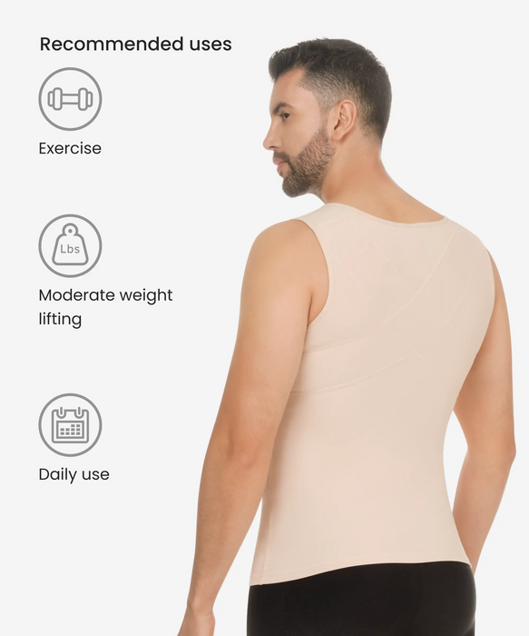 Fashion Mens Slimming Body Shaper Posture Vest Belly Compression