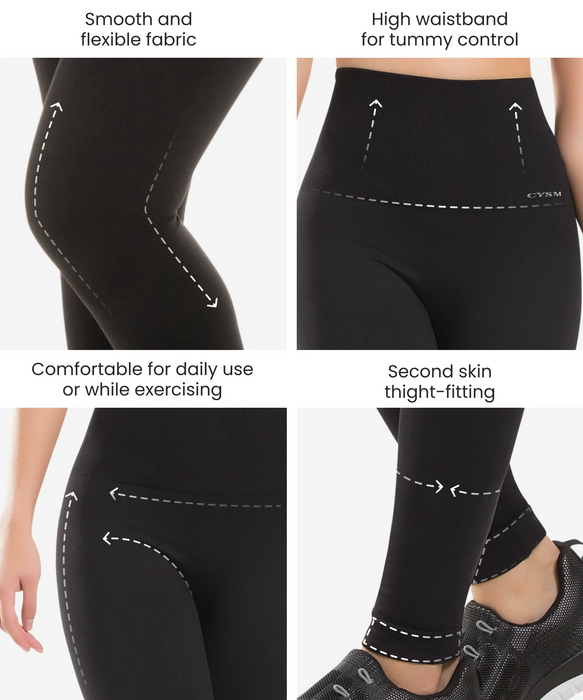 Ultra compression and abdomen control fit legging - Style 910 — CYSM Shapers
