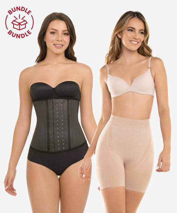 Bundle weight loss essentials - Waist trainers 1332 + Shorts 1504